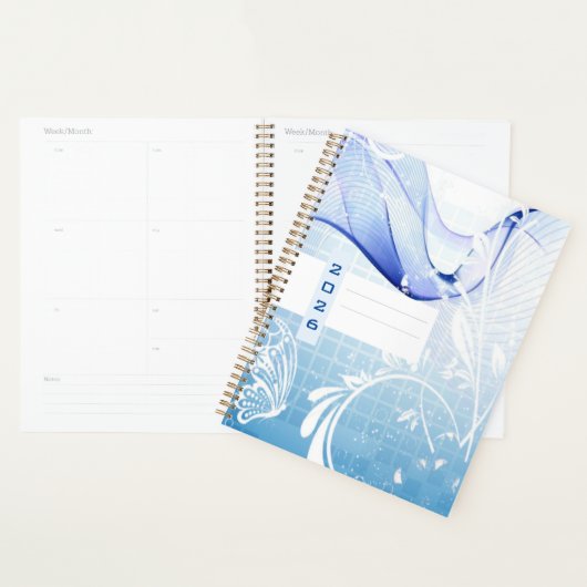 Moderne blauw planner (Display)