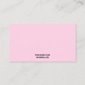 Moderne Blauw & Roze Kleurrijke Partij Schilder Visitekaartje (Achterkant)