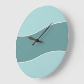 Moderne blauw wanddecor grote klok (Hoek)