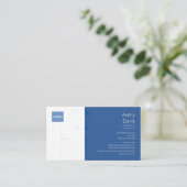 Moderne Blauwdruk Architect Visitekaartje (Staand voorkant)