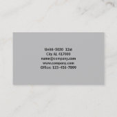 Moderne Blauwdruk Bouwarchitect Aannemer Visitekaartje (Achterkant)