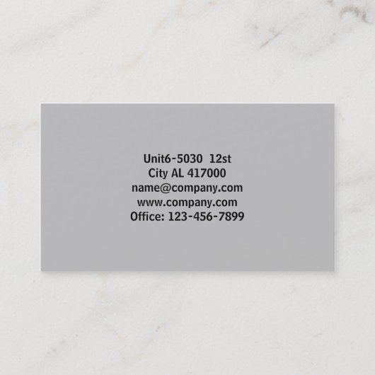 Moderne Blauwdruk Bouwarchitect Aannemer Visitekaartje (Achterkant)