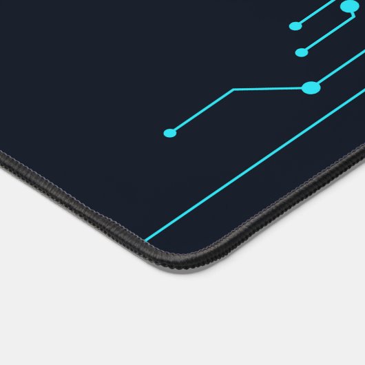 Moderne Blauwdruk Futuristische Compute Interface Bureaumat (Hoek)