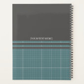 Moderne Blauwdruk Raster Planner PR01 (Achterkant)