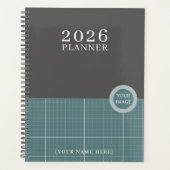 Moderne Blauwdruk Raster Planner PR01 (Voorkant)