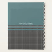 Moderne Blauwdruk Raster Planner PR02 (Achterkant)