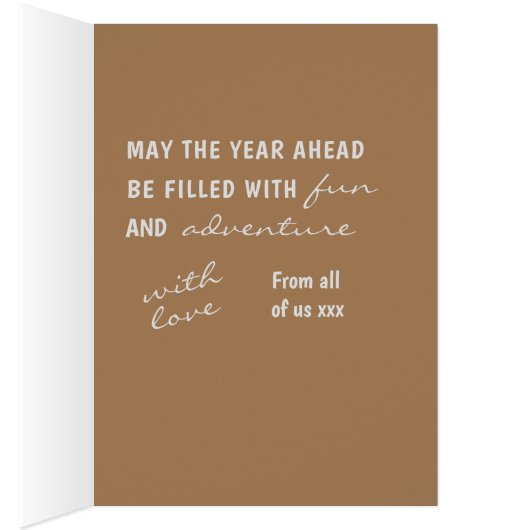 Moderne Blauwe 30e Gelukkige Verjaardag Fotocollag (Binnen (Rechts))