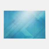 Moderne Blauwe Abstracte Deurmat (Voorkant)