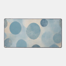 Moderne Blauwe Abstracte Stip