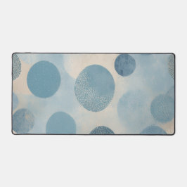 Moderne Blauwe Abstracte Stip Bureaumat