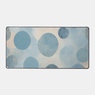 Moderne Blauwe Abstracte Stip Bureaumat