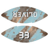 Moderne blauwe afspeelnaam en nummertoetsen american football (Panelen)