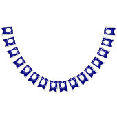 Moderne Blauwe Afstuderen Foto Afstudeerdop, Diplo Vlaggetjes (Alle)