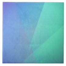 Moderne Blauwe Aqua & Turquoise Geometrische Gradi