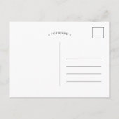 Moderne blauwe baby jongen foto doop briefkaart (Achterkant)