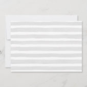 Moderne blauwe baby jongen foto doop kaart (Achterkant)