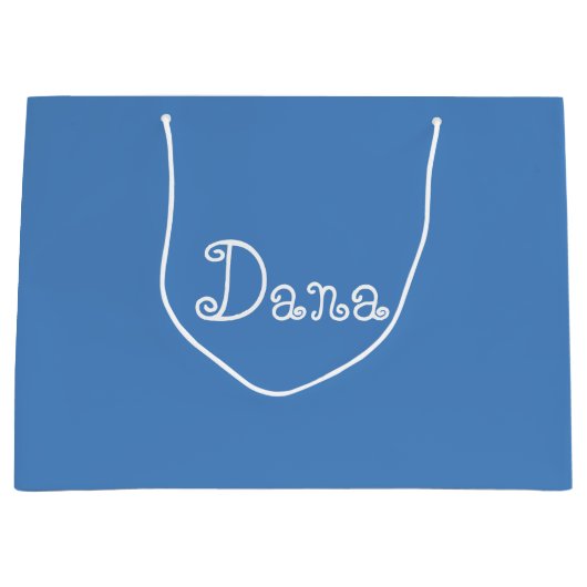 Moderne blauwe Baby shower cadeautas (Voorkant)