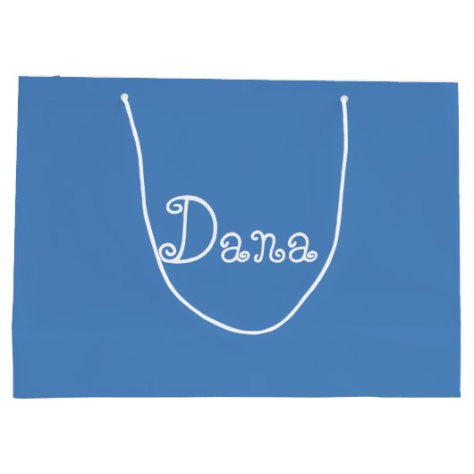 Moderne blauwe Baby shower cadeautas (Achterkant)