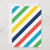 Moderne blauwe Baby sprinkhanen voor paddestoel Kaart (Achterkant)