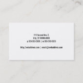 Moderne Blauwe Ballon Grafische Professional Visitekaartje (Achterkant)