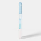 Moderne Blauwe Blauwgroen Waterverf Case-Mate iPhone Case (Achterkant / Rechts)