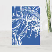 Moderne, blauwe bodemlijn kaart (Voorkant)