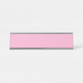 Moderne blauwe bureaunaambord met klokpictogram bureau naambordje