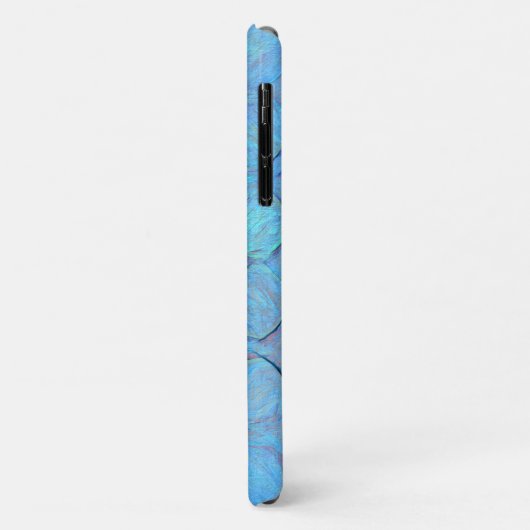 Moderne blauwe cirkels Abstracte geometrische Case-Mate iPhone Case (Achterkant/links)