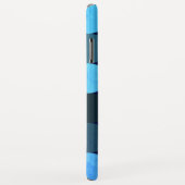 Moderne Blauwe Cirkels & Monogram Case-Mate iPhone Case (Achterkant/rechts)