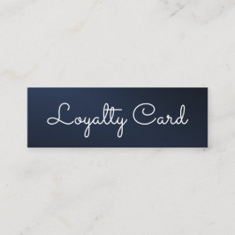 Moderne blauwe elegante schoonheidssalon klantenkaartje