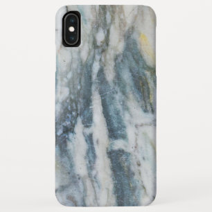 Moderne blauwe en grijze gemarmerde textuur Case-Mate iPhone case