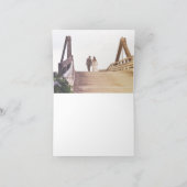 Moderne blauwe en grijze marmer Hartelijk dank Bedankkaart (Binnen)