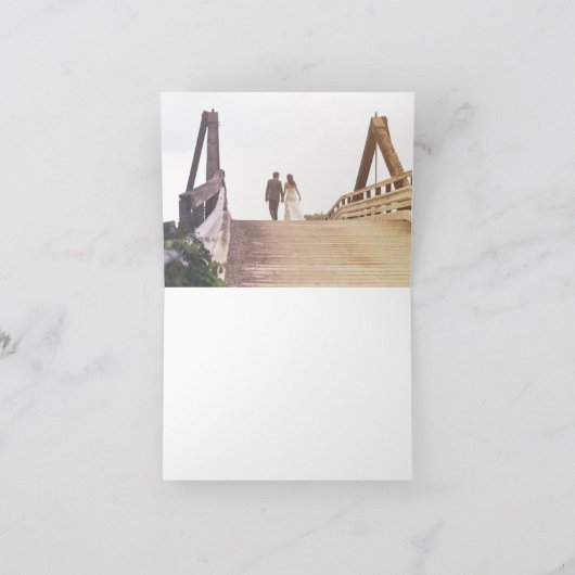 Moderne blauwe en grijze marmer Hartelijk dank Bedankkaart (Binnen)