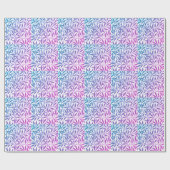 Moderne Blauwe en Roze Kleur Combinatie Design Sti Cadeaupapier (Vlak)