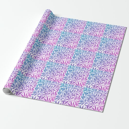 Moderne Blauwe en Roze Kleur Combinatie Design Sti Cadeaupapier (Uitgerold)