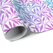 Moderne Blauwe en Roze Kleur Combinatie Design Sti Cadeaupapier (Rol Hoek)