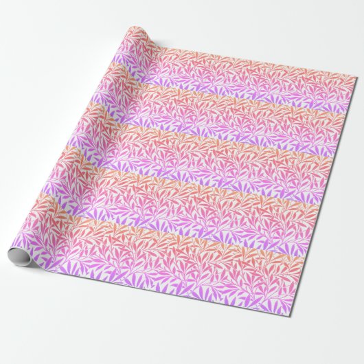 Moderne Blauwe en Roze Kleur Combinatie Design Sti Cadeaupapier (Uitgerold)