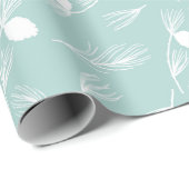  moderne blauwe en witte feestwijn cadeaupapier (Rol Hoek)