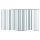 Moderne Blauwe en Witte Kuststrepen Kussensloop (Voorkant-Links)