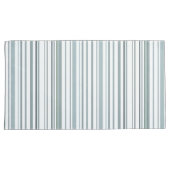 Moderne Blauwe en Witte Kuststrepen Kussensloop (Voorkant-Rechts)