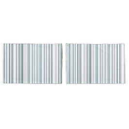 Moderne Blauwe en Witte Kuststrepen Kussensloop