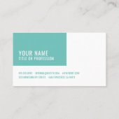 Moderne blauwe en witte professionele fotografie visitekaartje (Achterkant)