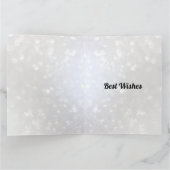 Moderne blauwe en zwarte masculine 50e verjaardag kaart (Binnen)