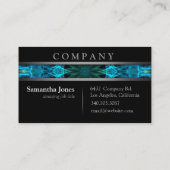 Moderne Blauwe Energie Visitekaartje (Achterkant)