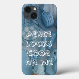 Moderne blauwe esthetische telefoonhoes Case-Mate iPhone case