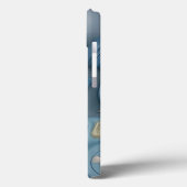 Moderne blauwe esthetische telefoonhoes Case-Mate iPhone case (Achterkant / Links)
