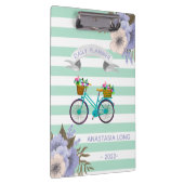 Moderne blauwe fiets klembord (Rechts)