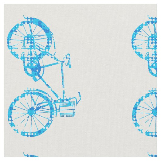 Moderne blauwe  fiets stof (Close Up)