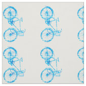 Moderne blauwe  fiets stof (Swatch)