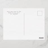 Moderne blauwe foto afstudeer aankondiging 2026 (Achterkant)